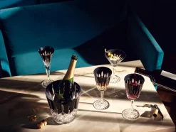 Lismore Black Ice Bucket 7.5", with Tongs