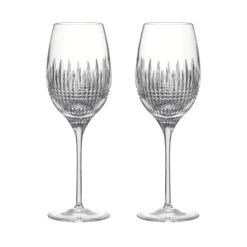 Lismore Diamond Essence White Wine Medium 15.5oz, Set of 2