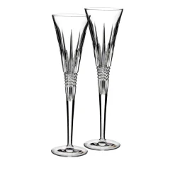 Lismore Diamond Toasting Flute, Pair