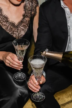 Lismore Toasting Flute, Pair