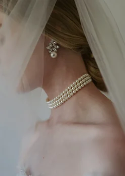 Liza Earrings in Crystal