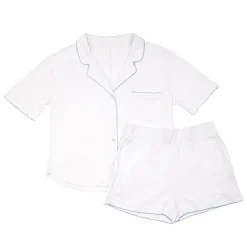 Liza Pointelle Cotton Short Pajamas