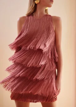 Lluvia Dress In Mauve Pink