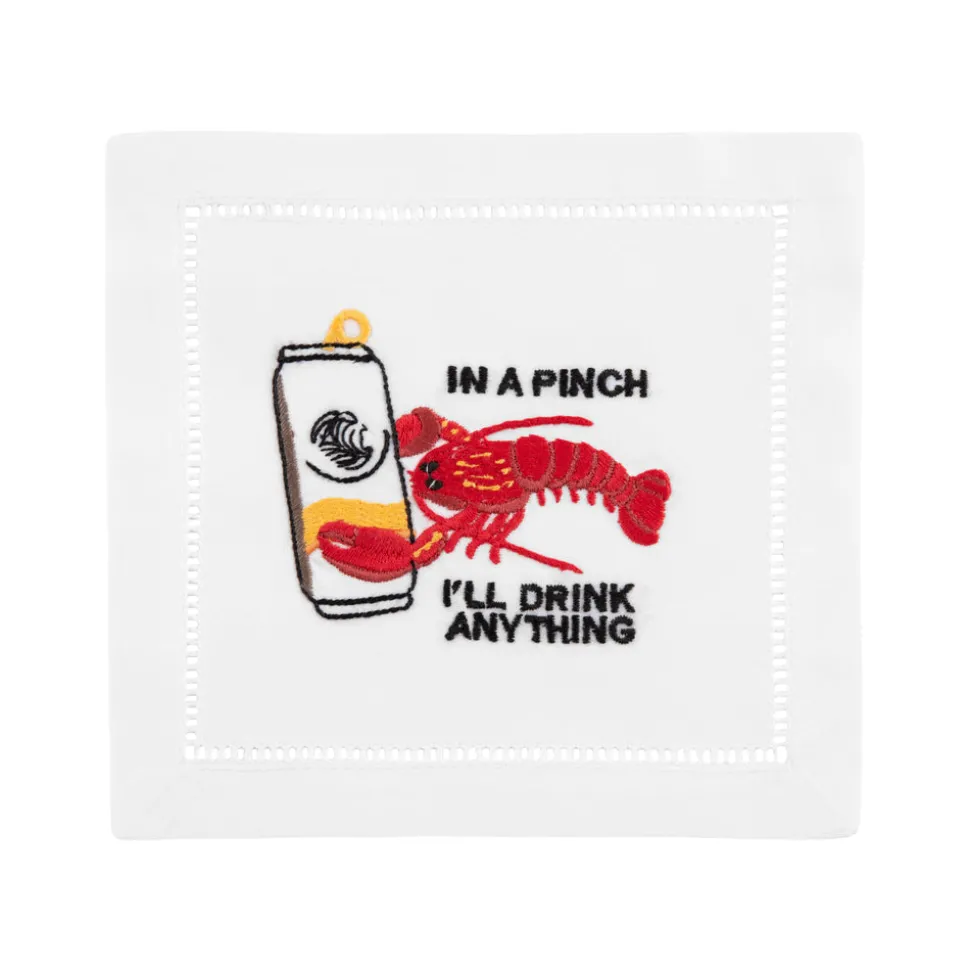 Lobster Cocktail Cocktail Napkins, Set of 4