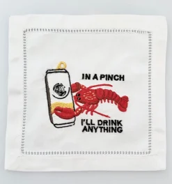 Lobster Cocktail Cocktail Napkins, Set of 4