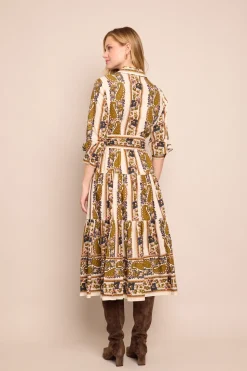 Lolita Dress in Paisley Trail Ivory