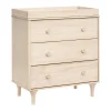 Lolly 3-Drawer Changer Dresser with Removable Changing Tray in Washed Natural