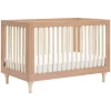 Lolly 3-in-1 Convertible Crib with Toddler Bed Conversion Kit in Canyon & Washed Natural