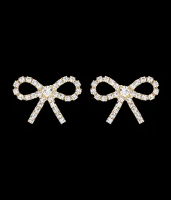 London Bow Earrings in Cyrstal