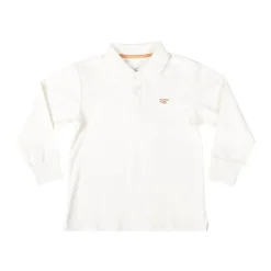 Long Sleeve Carter Polo in 8th Street Ivory