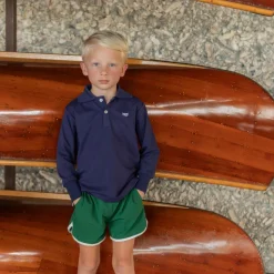 Long Sleeve Carter Polo in Narragansett Navy