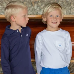 Long Sleeve Carter Polo in Narragansett Navy