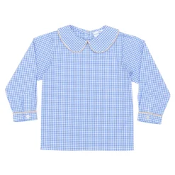 Long Sleeve Henry Peter Pan in Charles Street Check