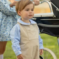 Long Sleeve Henry Peter Pan in Charles Street Check