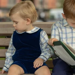 Long Sleeve Henry Peter Pan in Prescott Plaid