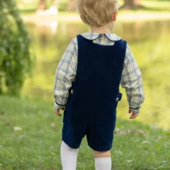 Long Sleeve Henry Peter Pan in Prescott Plaid