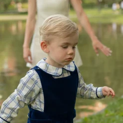 Long Sleeve Henry Peter Pan in Prescott Plaid