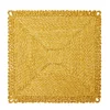 Loopy Square Placemat in Mustard, Set of 4
