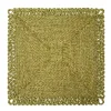 Loopy Square Placemat in Olive Green, Set of 4