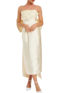 Lorena Convertible Bow Dress in Ivory