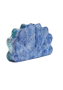 Lou Lou Clutch in Seafoam & Ocean