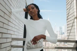 Lou Lou Clutch in White