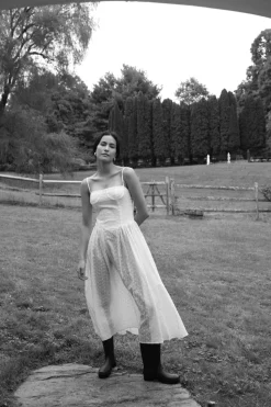 Lou Lou Dress in White Eyelet