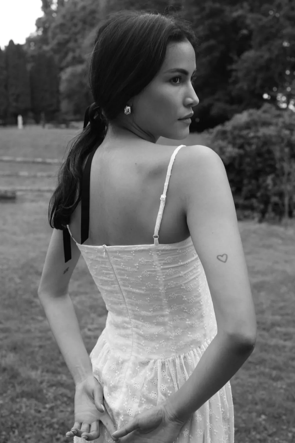 Lou Lou Dress in White Eyelet