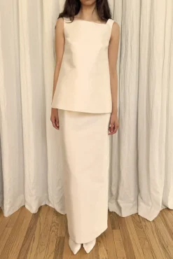 Louisa Skirt in Silk Mikado Shantung