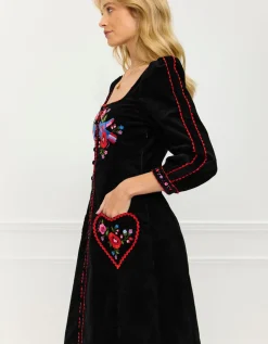 Love Bird Embroidery Olivia Dress