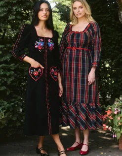 Love Bird Embroidery Olivia Dress