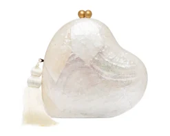 Love Clutch in White