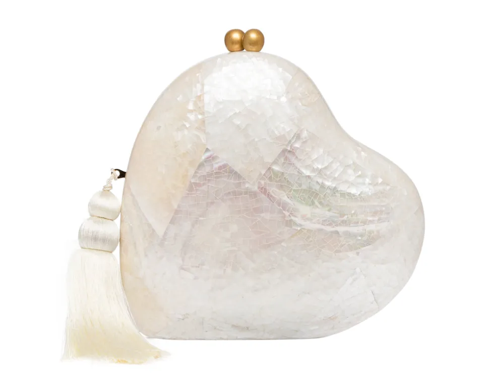 Love Clutch in White