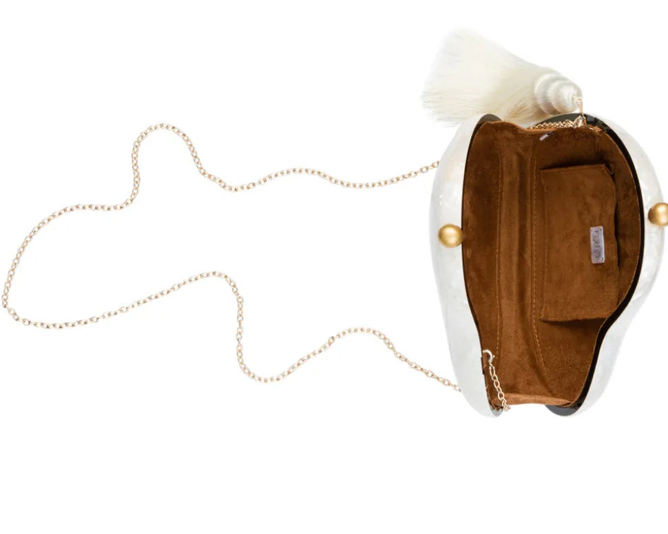 Love Clutch in White