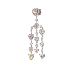 Love Heart Chandelier Earrings