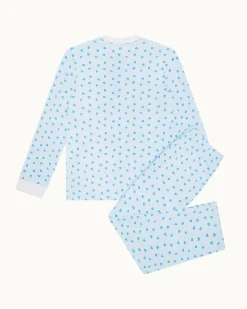 Love Heart Pajama in Adult Blue
