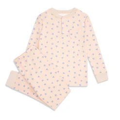 Love Heart Pajamas in Pink