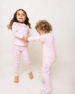 Love Heart Sleepsuit in Pink