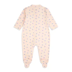 Love Heart Sleepsuit in Pink