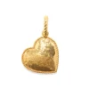 Love Pendant in Hammered Gold