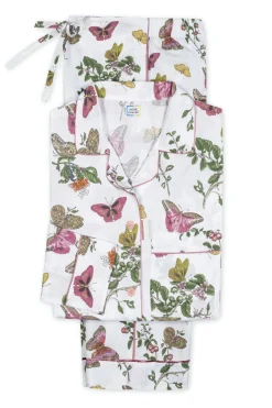 Luca Pajama Set in Baudin Butterfly Pink