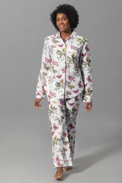 Luca Pajama Set in Baudin Butterfly Pink