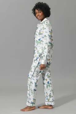 Luca Pajama Set in Baudin Butterfly Blue