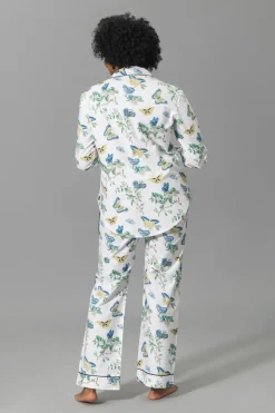 Luca Pajama Set in Baudin Butterfly Blue