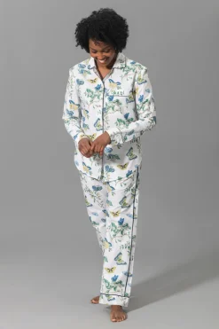 Luca Pajama Set in Baudin Butterfly Blue