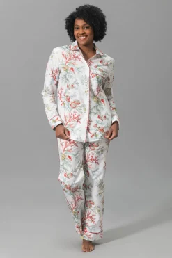 Luca Pajama Set in Del Tesoro Coral