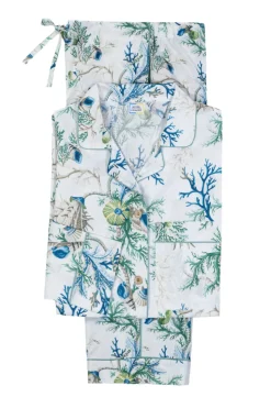 Luca Pajama Set in Del Tesoro Sea