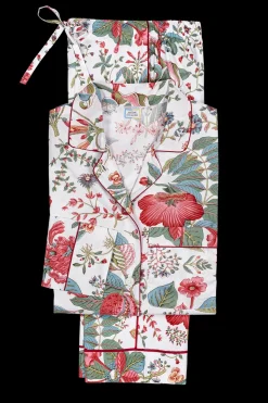 Luca Pajama Set in Pomegranate