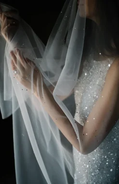 Lucca Crystal Wedding Veil