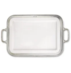 Luisa Rectangular Platter with Handles, Large